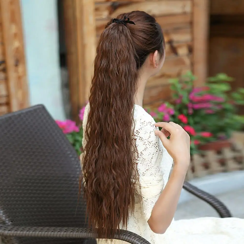 Модные поддельные волосы кудрявые заколка для хвоста украшения волос Синтетический ободок для волос хвост конский хвост веревка для волос