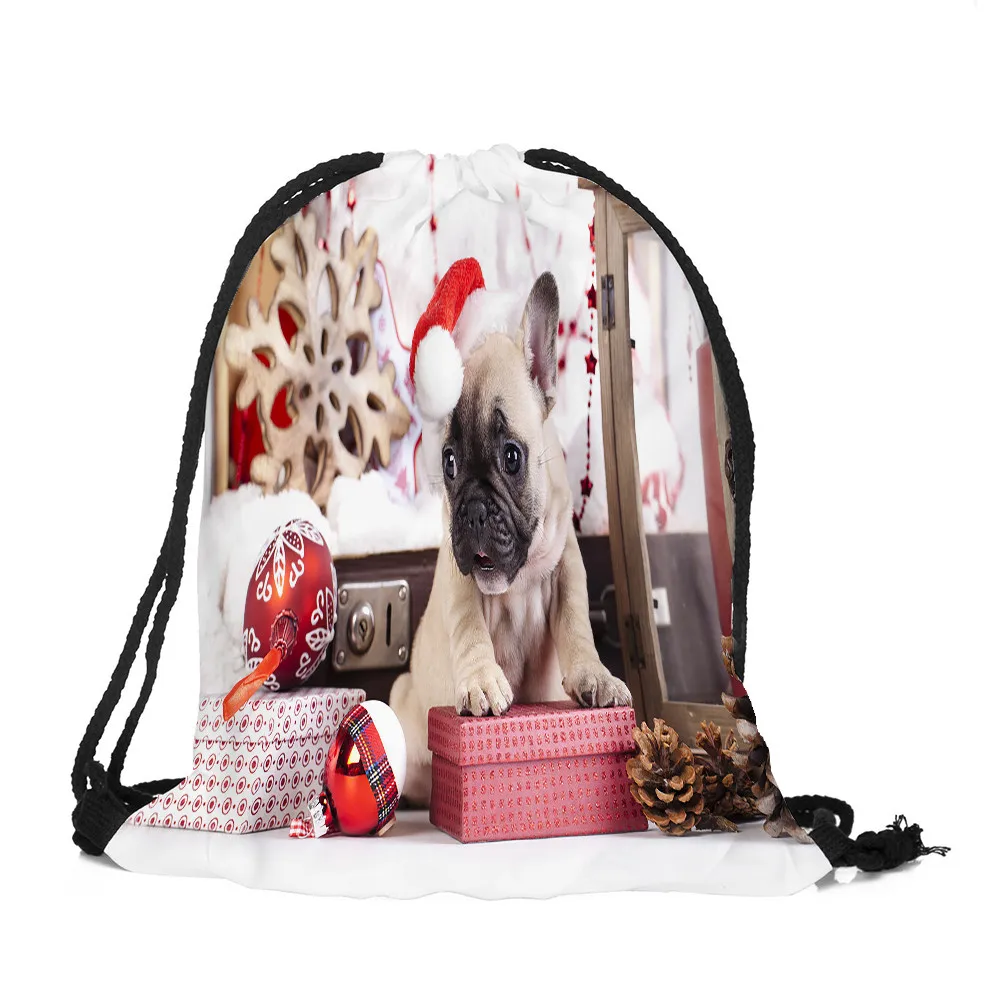 Sleeper #4001 Merry Рождественская конфетка сумка рюкзак комплект карман шнурок мешок шнурок Дети