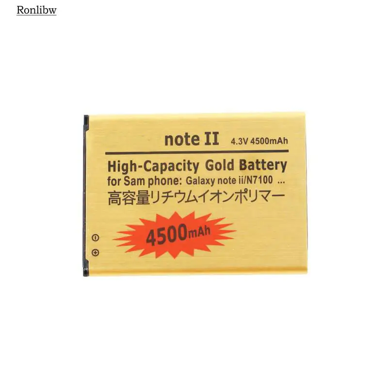 Аккумулятор Ronlibw для Samsung Galaxy Note 2 4500 мАч EB595675LU N7100 N7102 с функцией замены мобильного