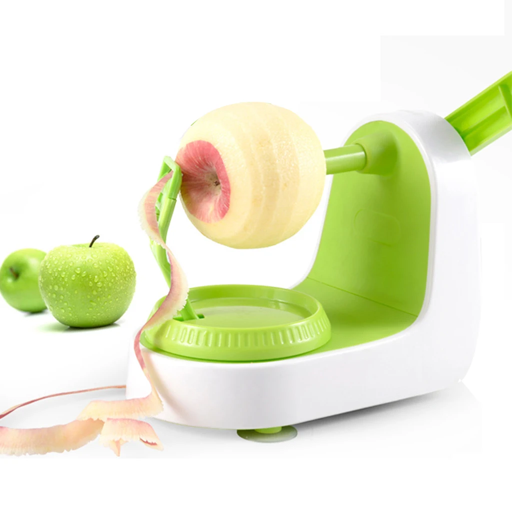 Creative Vegetable Fruit Tools Apple Peeler Multifunctional Manual Fruit Peeler Machine Cutting Apple Kitchen Accessories Green