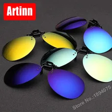 High quality Polarized Clip On Sunglasses Driving Night Vision Lens Sun Glasses Anti-UVA Anti-UVB For Women & Men C2235