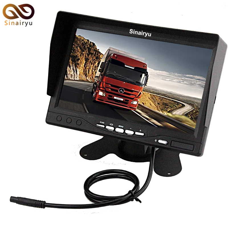 Sinairyu T707 10PCS 7" LED Backlight TFT LCD Monitor Car Rearview