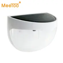 MeeToo лампа на солнечной батарее, уличный светильник, настенный светильник, водостойкий энергосберегающий светильник для двора, украшение дома