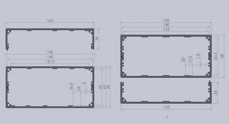szomk aluminum box for electronic project aluminum extrusion case anodized aluminum enclosure case junction ox extruded aluminum project box  (6).jpg