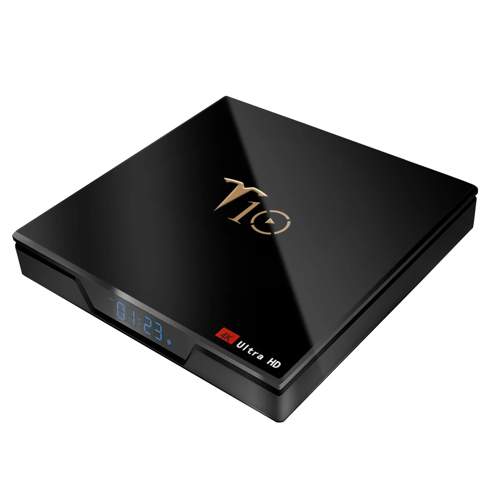 T10 TV Box Android 7.1 2GB DDR3 16GB Amlogic S905W Quad Core Media Player 2.4G Wifi 4K HDR10 Smart Set Top Box (H96 X96S TX6)