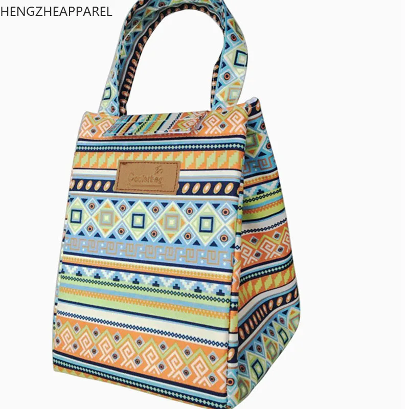 2017 new Oxford cloth cartoon bunny floral ice bag insulation bags handy aluminum foil lunch boxes family food picnic lunch bag