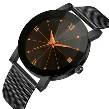

Black Stainless Steel Watch Fashion Men's Watch Luxury CTPOR Brand Men Watches No Logo Dial Male Quartz Clock Waterproof WATCH