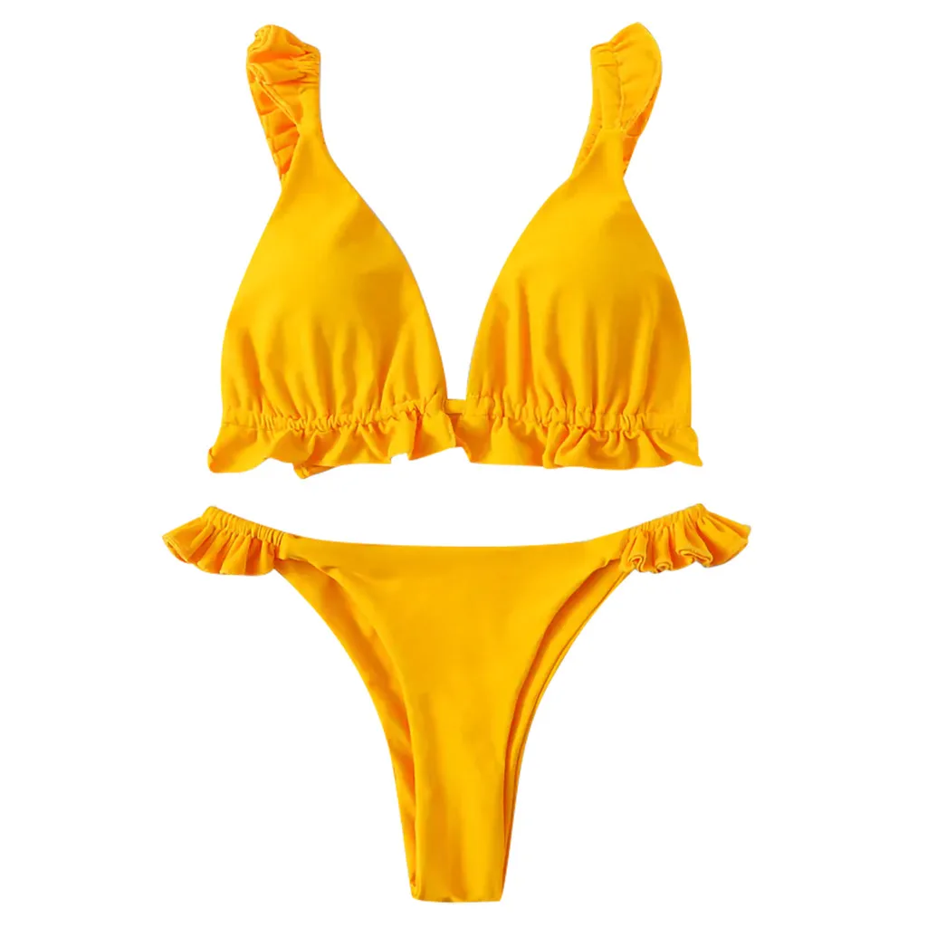 

Bikini 2019 Sexy Women Two Piece Push Up Tankini Sets Plus Size Beachwear Swimsuit Bikini Swimwear Bathing Biquinis Low Waist