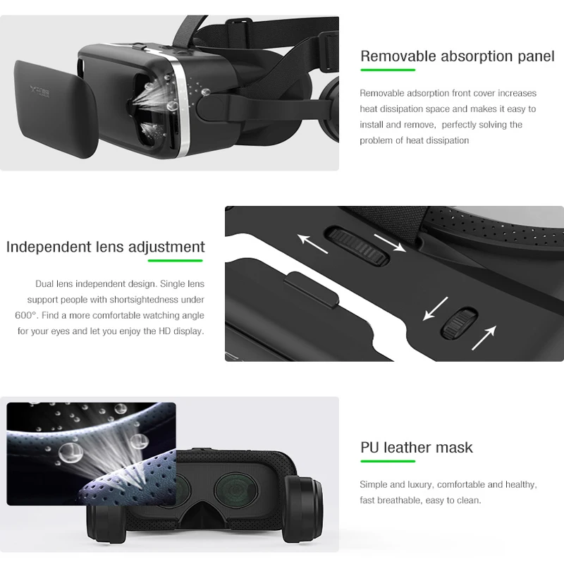 Оригинальная Виртуальная реальность VR очки 3D картон шлем гарнитура стерео