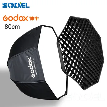 

Godox 80 cm / 32 "octagon softbox umbrella photo studio flash reflector reflector speedlite with honeycomb grid