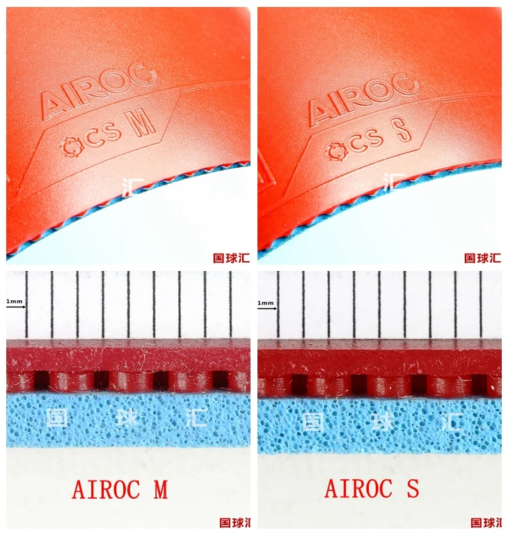 Stiga AIROC-M AIROC-S настольный теннис резиновые голубой губки пинг-понг Прыщи В губкой Tenis De Mesa