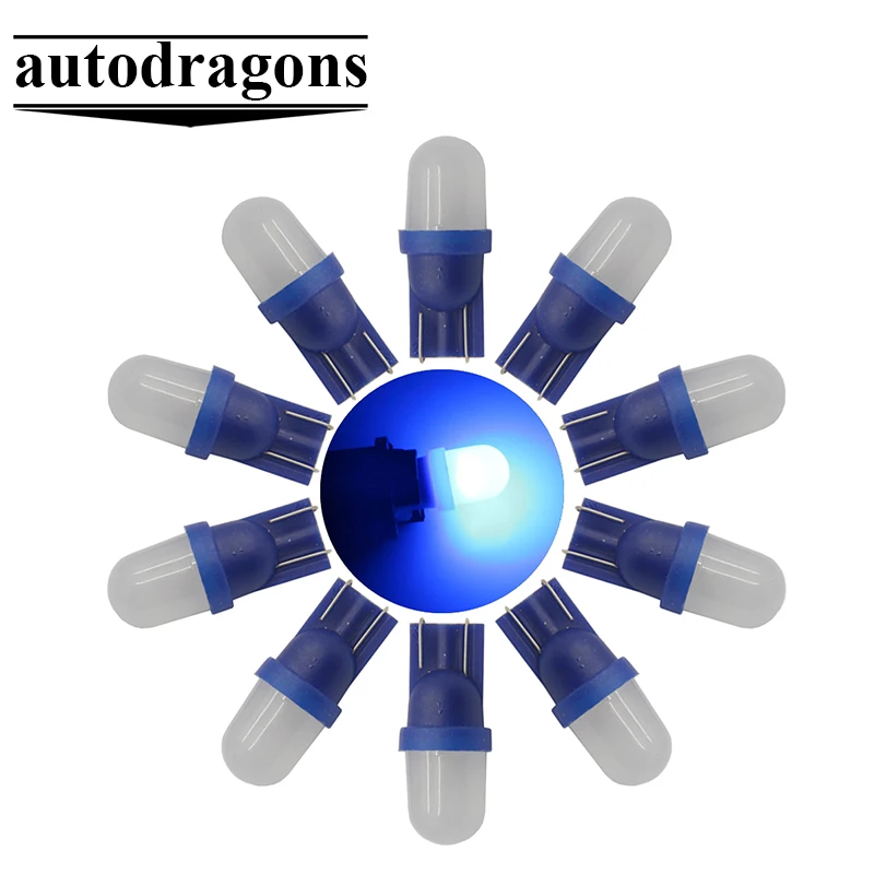 

autodragons no flickering Frost dome AC DC 6.3V w5w Pinball led lights #555 Wedge High Brightness Pinball led lights for Pinball