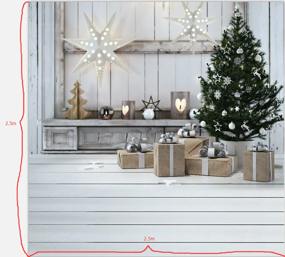 HUAYI 8x8ft 2 5x2 5m Christmas Background photography Newborn Photo Studio Prop Backdrop XT 5669