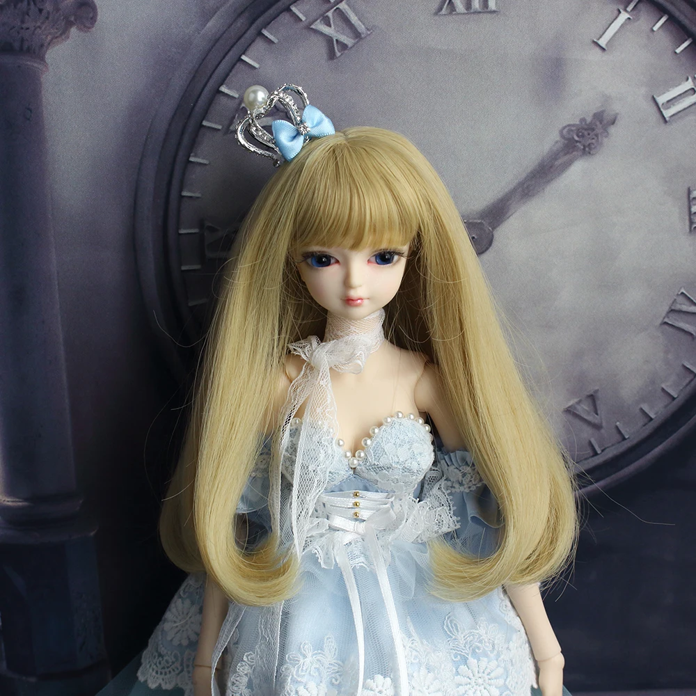 Кукла DBS 1/4 BJD № светлые длинные волосы для суставов тела с макияжем включая парик
