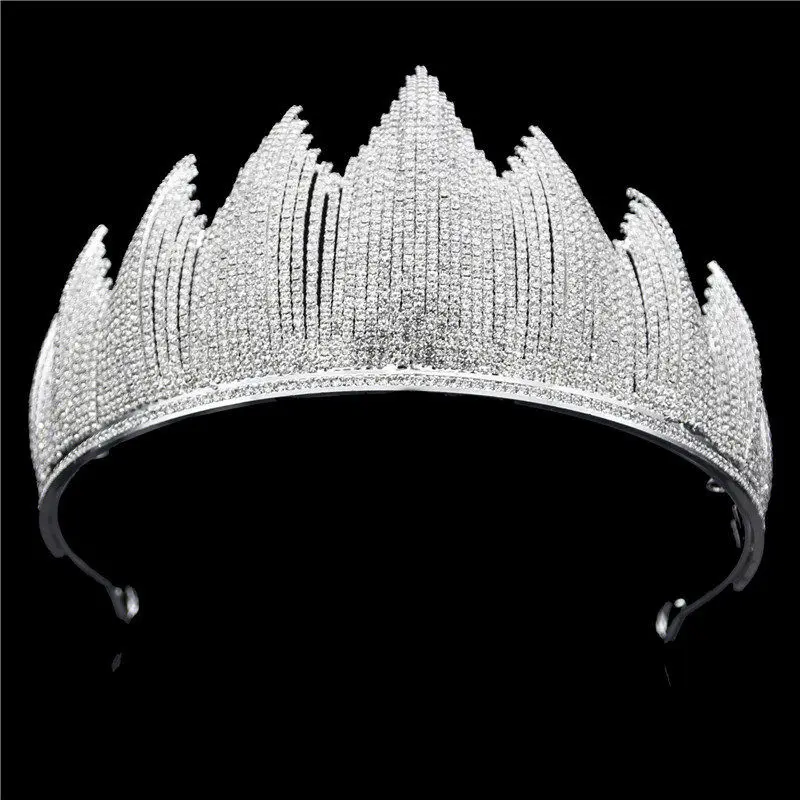 Великолепный обруч с цирконом для невесты корона на голову платье свадебная тиара короны Принцесса Королева диадема вечерние свадебные украшения для волос