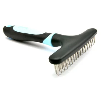 

Hot Sales Pet Dog Short Hair Fur Shedding Remove Cat Groom Rake Brush Comb