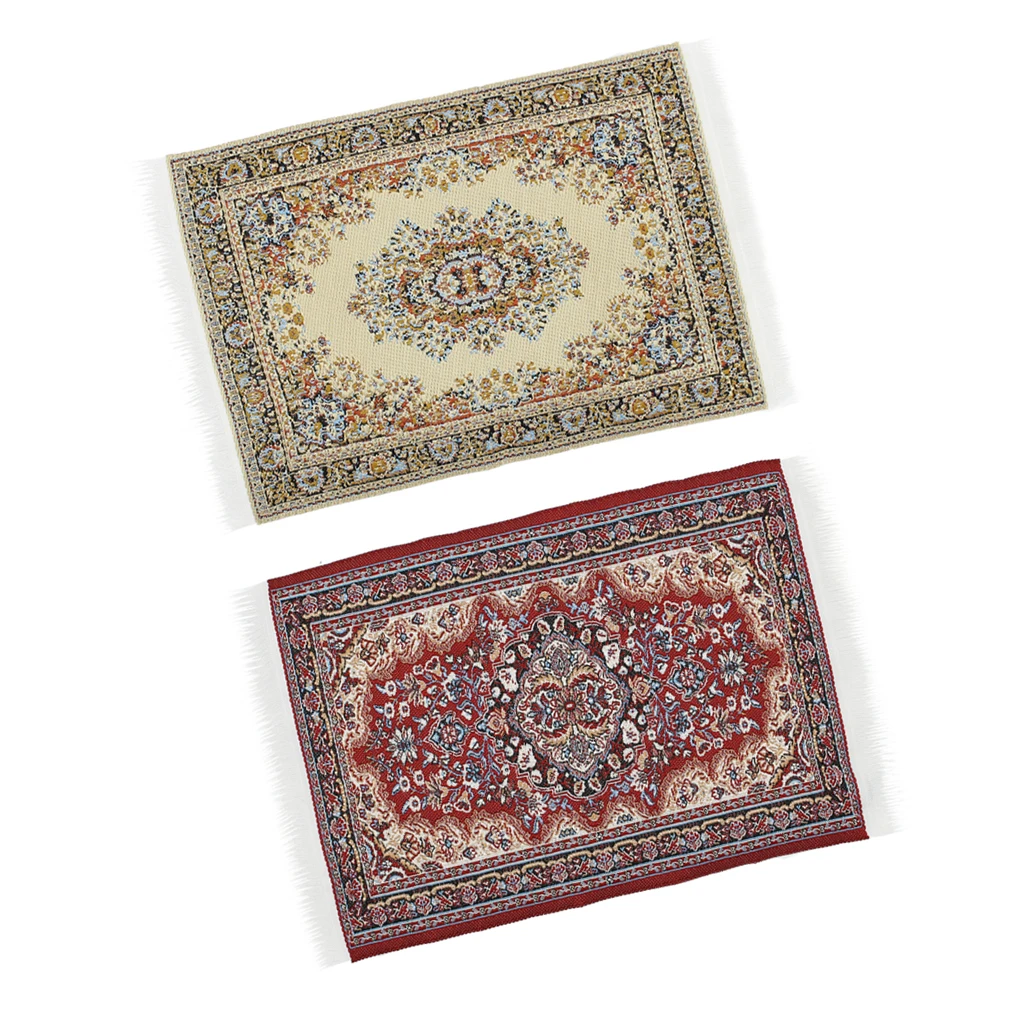 1/12 Scale Woven Rug Floor Carpet Dolls House Furniture Miniatures Decor suitable for 1/12th scale dolls house decoration