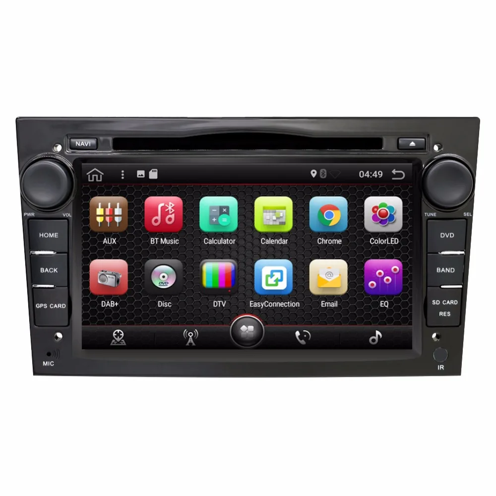 Top Eunavi 2 din Android 8.1 car dvd player for Opel Astra Vectra Antara Zafira Corsa gps navigation bluetooth radio 3G WIFI RDS 3