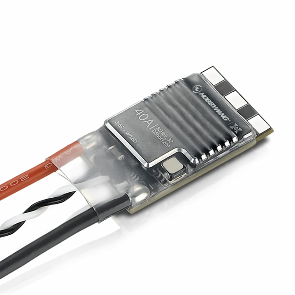 

Hobbywing XRotor Micro 40A BLheli 32 ARM 3-6S ESC DShot1200 with LED Indicator for RC FPV Racing Drone