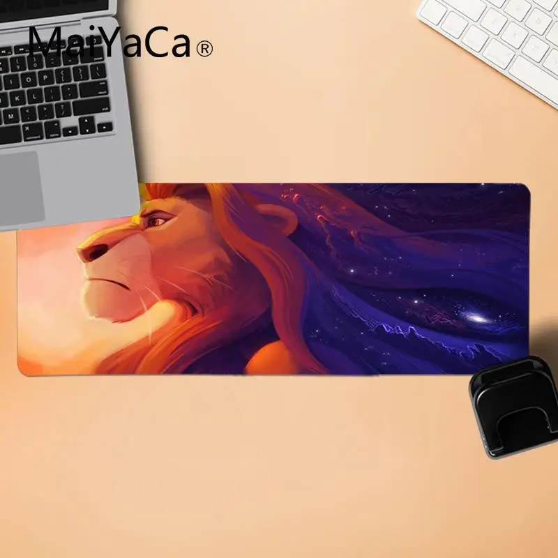 LockEdge 30x80cm MaiYaCa Король Лев мультфильм красивый коврик для мышки в стиле аниме большой коврик для Мыши Компьютерный коврик - Цвет: LockEdge 30x80cm