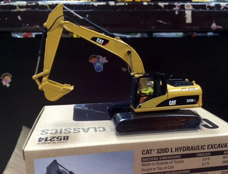 New Packing - Caterpillar Cat 320D L Hydraulic Excavator 1:50 Scale DieCast 85214 By DieCast Masters