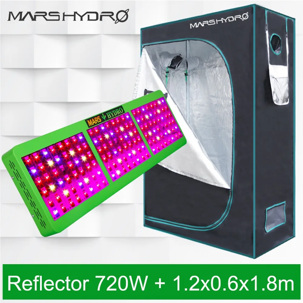 

Reflector 800W Led Grow Light Lamp Hydroponic full spectrum veg flower+120x60x180cm Indoor Grow Tent Room for indoor plants grow