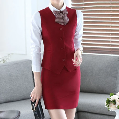 Women Suit Vest 2018 Fashion Women Solid Suit Waistcoat Female Business