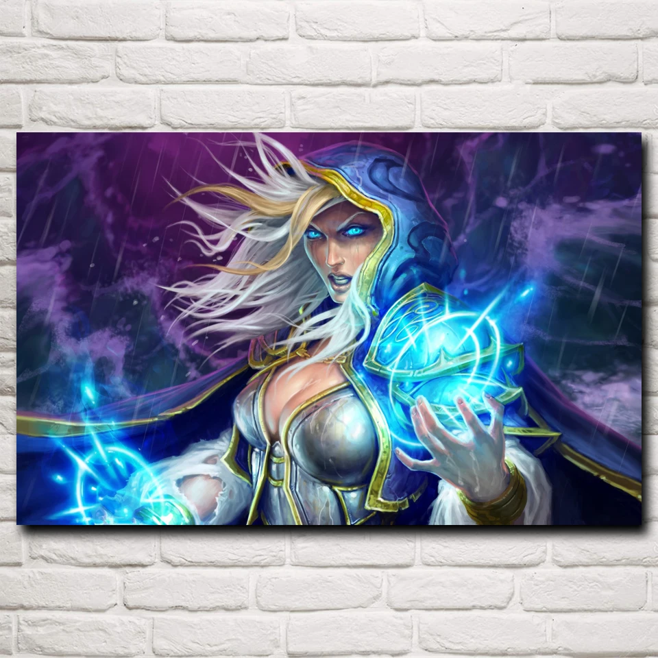 

FOOCAME Hearthstone: Heroes of WoW Video Game Art Silk Poster Prints Home Wall Decor Painting 12x19 15x24 19x30 22x35 Inches