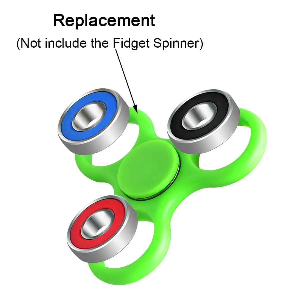 10 шт. 608 гибридные шариковые подшипники для Tri-Spinner Fighter Spinner игрушка, двойной экранированный