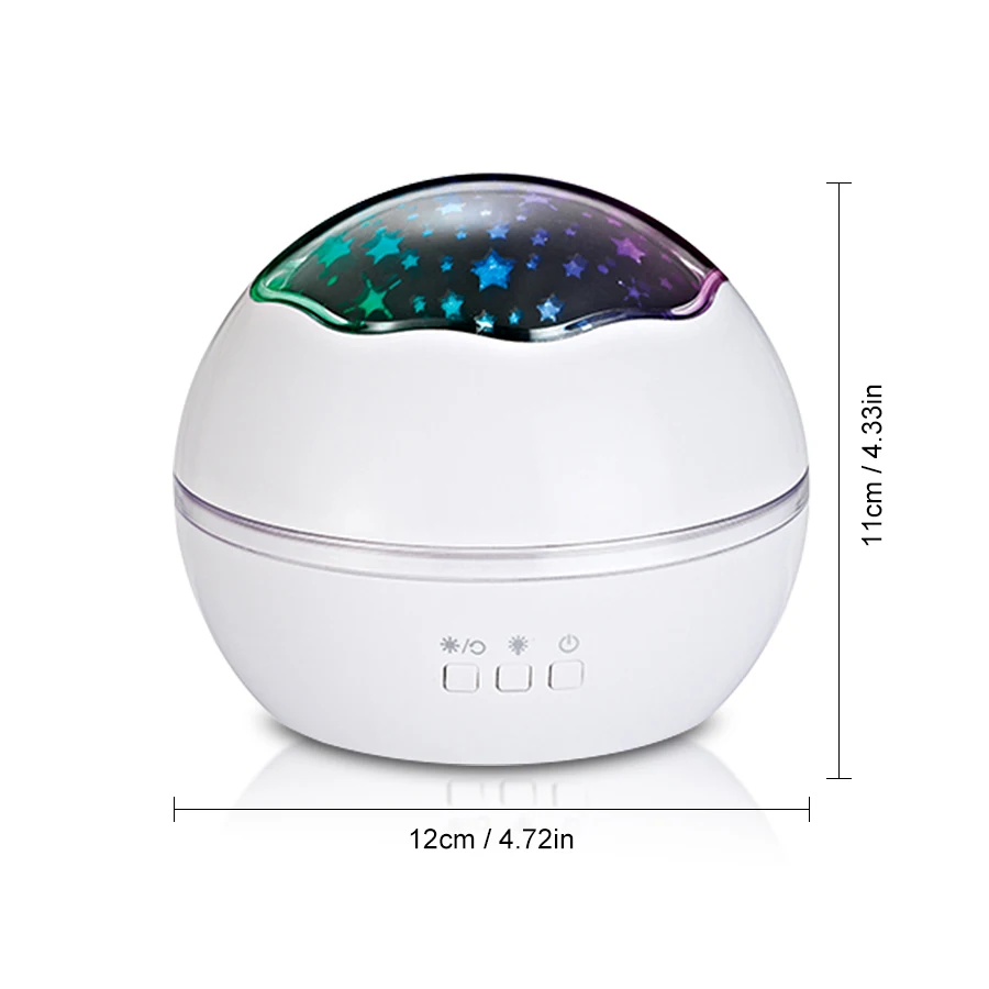  LED Night Light Projector Spin Starry Sky Star Ocean World Master Rotating Children Kids Baby Sleep - 33011940799