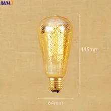 IWHD 2 шт. St64 лампочки лампы лампа-бомбилья старинная лампочка ретро лампы накаливания St64 A19 G95 G80 St58 T10 T185