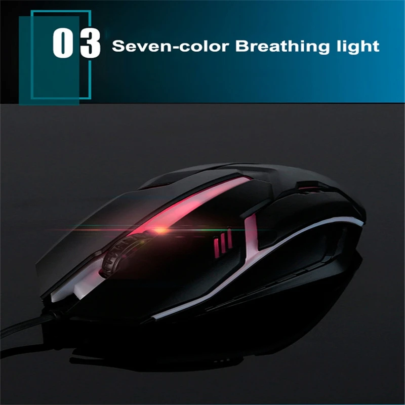 Anmck Wired Gaming Mouse For Computer USB Gamer Mice RGB Light 1600 DPI Professional Wired Game Mause For Laptop Notebook Anmck Wired Gaming Mouse For Computer USB Gamer Mice RGB Light 1600 DPI Professional Wired Game Mause For Laptop Notebook