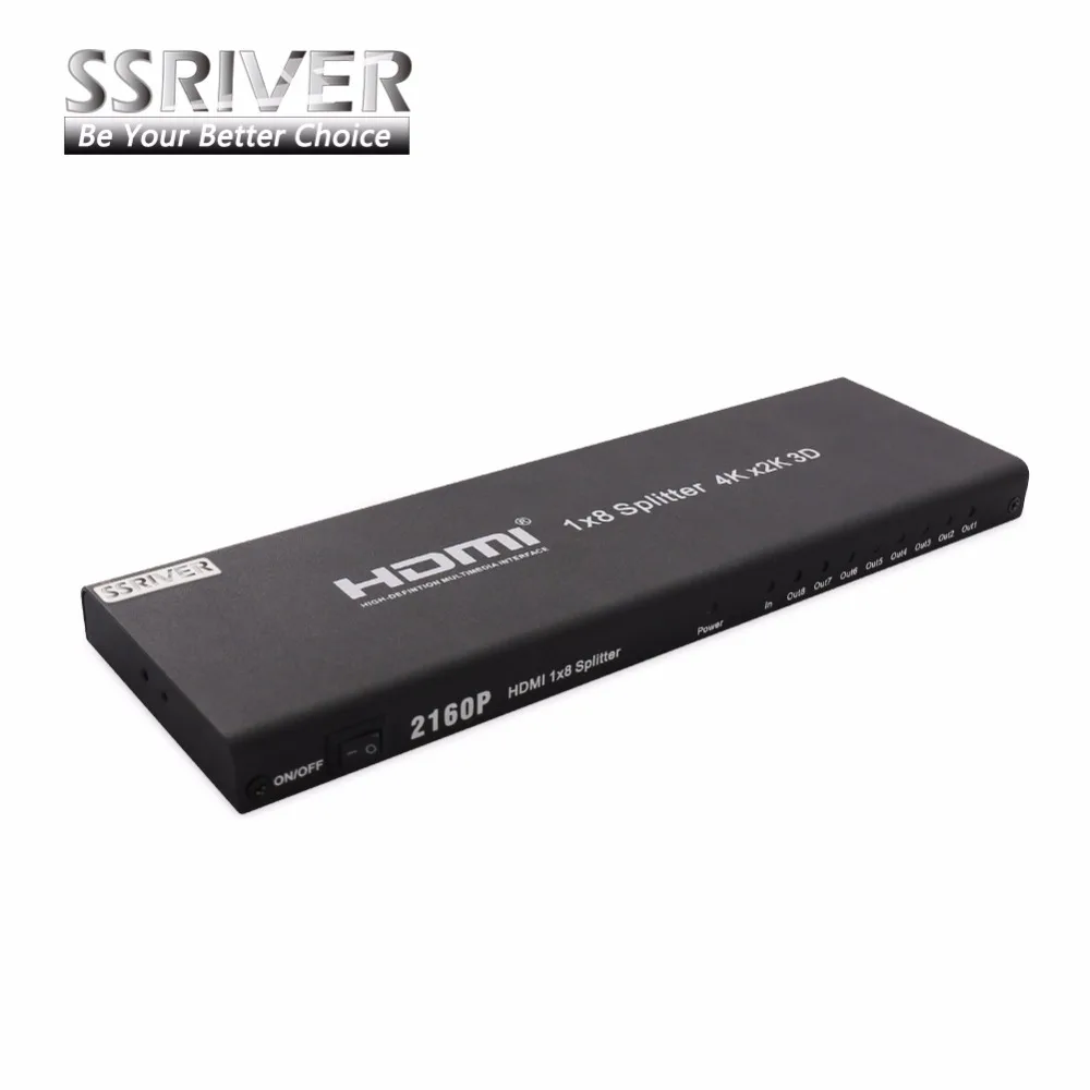 SSRIVER 5 шт./лот 4 K HDMI 1x2 1x4 1x8 2160 P сплиттер, full HD 1080 P усилитель HDMI коммутатор адаптер конвертер для HDTV