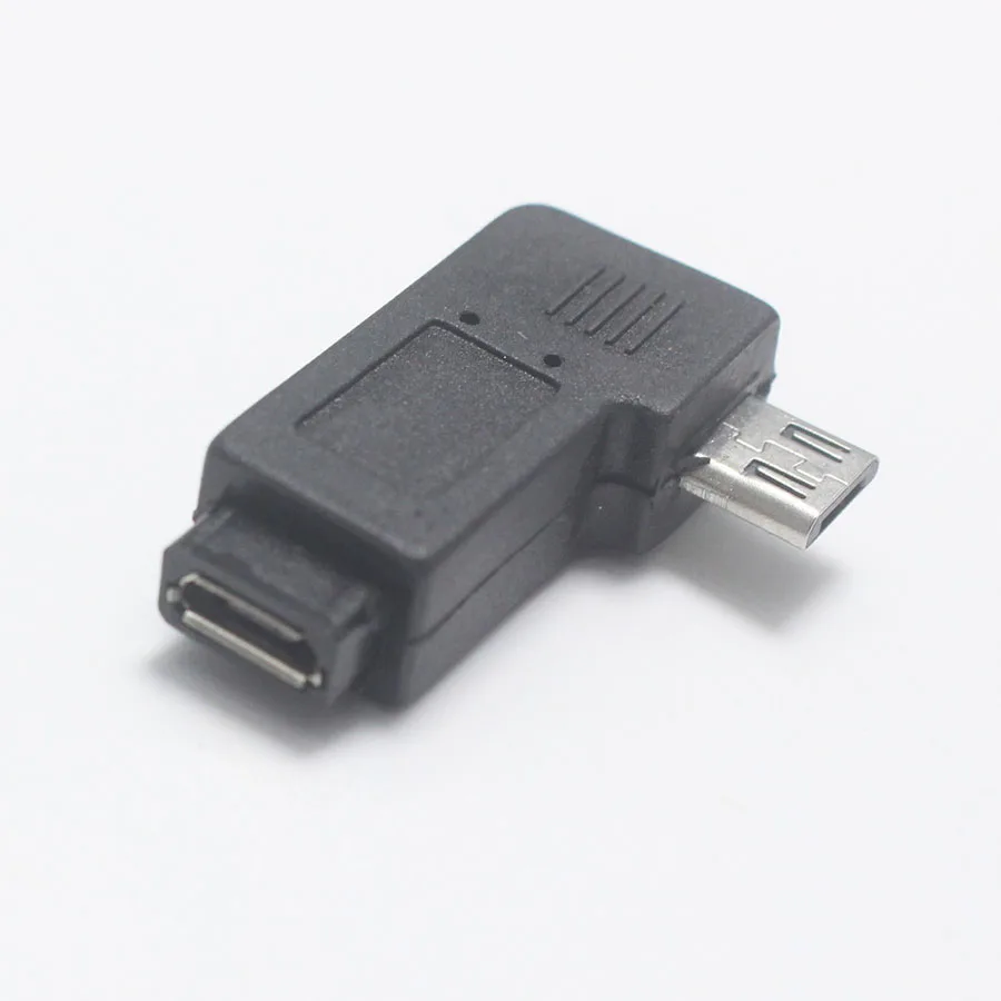 1 шт. 90 градусный прямоугольный мини USB 5pin гнездовой к Micro Штекерный адаптер для