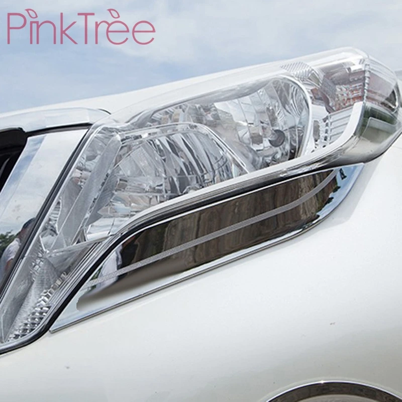 For Toyota Land Cruiser Prado 150 LC150 2014 2015 2016 Chrome Headlight