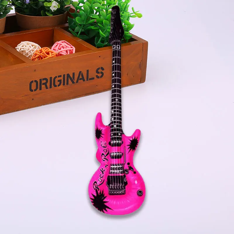 

Colorful Inflatable Guitars 20" Party Favors Bulk Night out KARAOKE Colorful Mini Guitar For Children Gift Toy