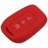 jingyuqin 3 Buttons Silicone Remote Key Fob Case Cover For Renault Duster Sandero Logan Clio Captur Laguna Scen 2015 2016 2017 ► Photo 2/6