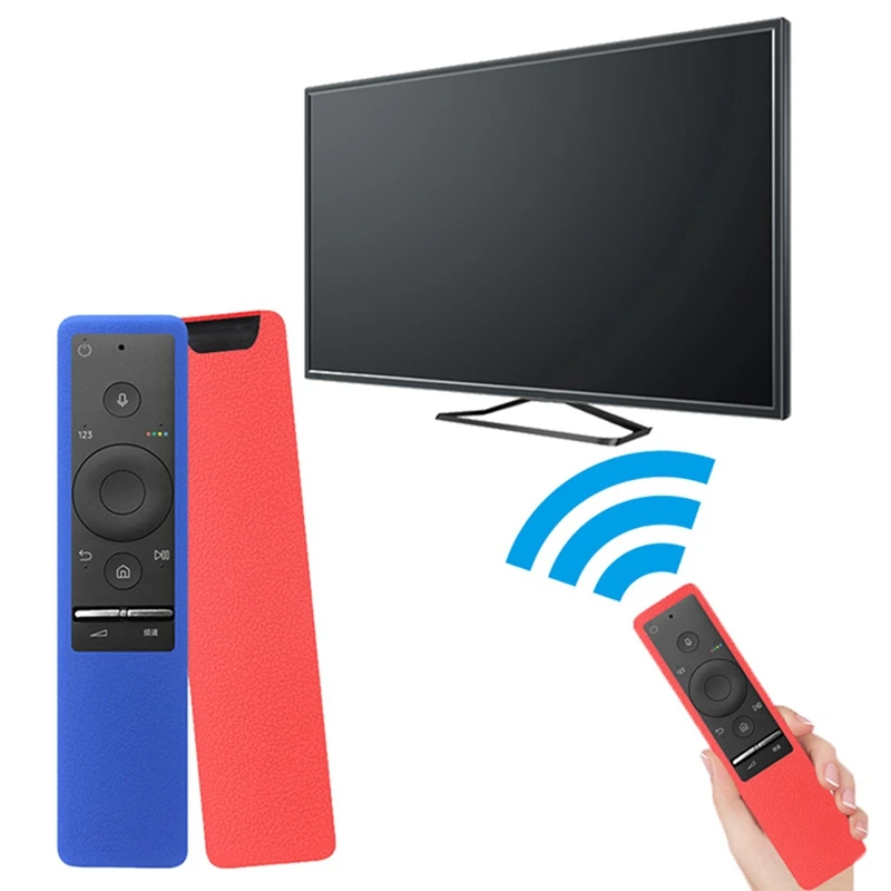 

New Colorful One Piece Remote Control Silicone Case Cover Protective For Samsung Voice Version Smart TV