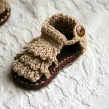 Первая обувь для ходьбы Дети крючком сандалии для маленьких мальчиков сандалии