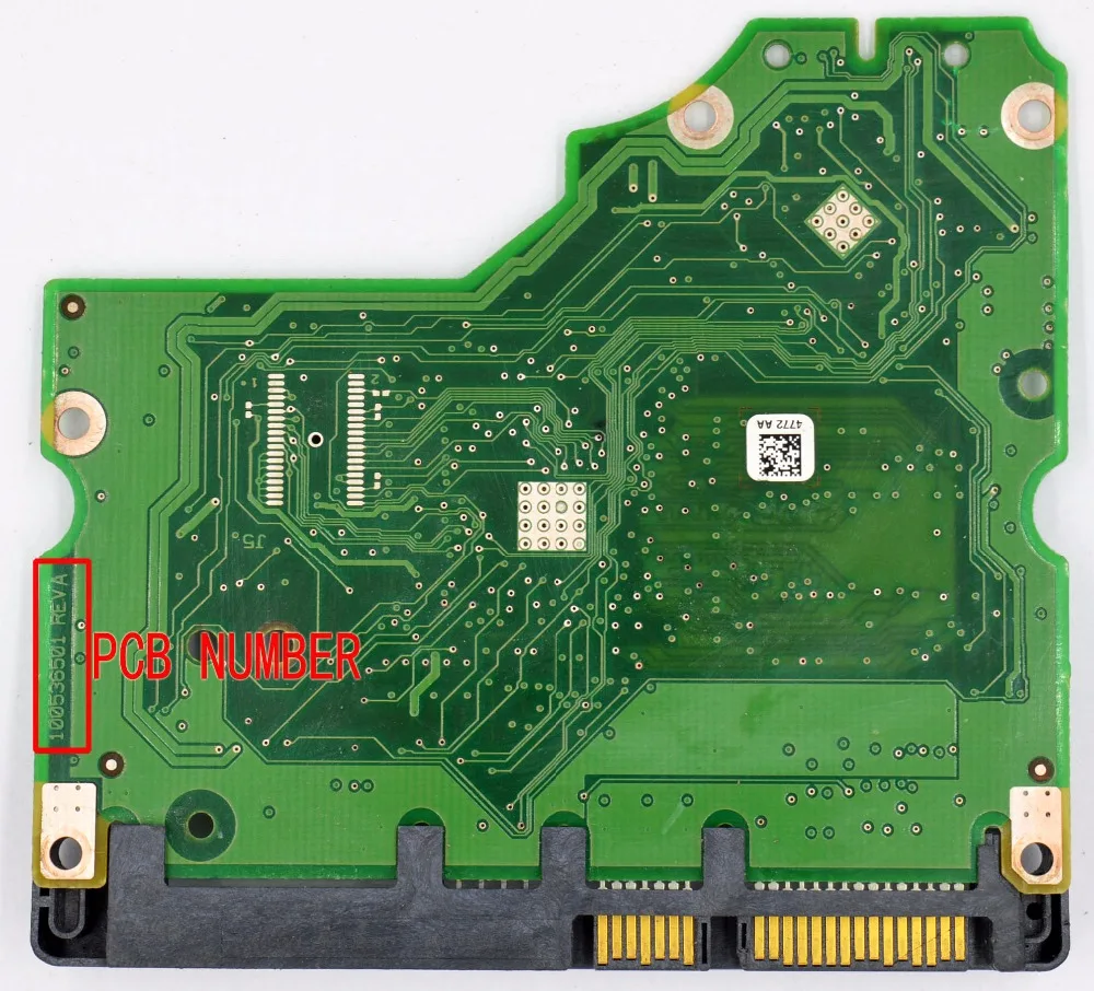 Seagate Hdd Pcb Placa Lógica 100536501 Rev a 100536501 Rev c 100536501 Rev b 4778 6222 7950 8267 St31000528as - Imagem 3