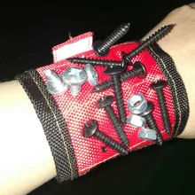 Модный крепкий магнитный браслет, регулируемые браслеты для поддержки запястья, для винтов, гвоздей, гаек, болтов, держатель сверла, инструмент, ремень MDJ998