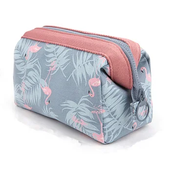 

New Arrive Flamingo Cosmetic Bag Women Necessaire Make Up Bag Travel Waterproof Portable Makeup Bag Toiletry Kits High Capacity