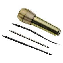 Холщовая кожа швейная обувь Наборы инструментов для ремонта Awl ручная строчка конус кожевенное ремесло иглы Набор инструментов кожаные материалы для рукоделия Шитье