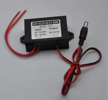 

Converter AC 24V(16V-28V) Or DC(16V-40V) Buck To 12V 5A DC5.5*2.1 Output Step Down Power DC Car Power Adapter Regulator Module