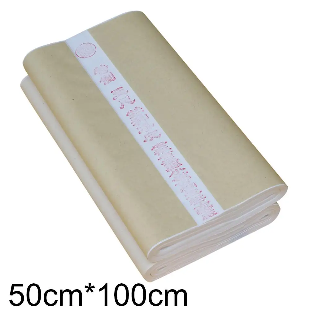 

100Pcs 50x100cm Chinese Painting Calligraphy Draw Raw Rice Xuan Paper Stationery Good quality