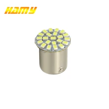 1x автомобиля P21W 1156 BA15S 1157 Bay15d светодиодный лампы сигнала светильник супер яркий автоматический поворот тормоза, наоборот, сигнализирующий фонарь красный цвет: желтый, 12V 22SMD