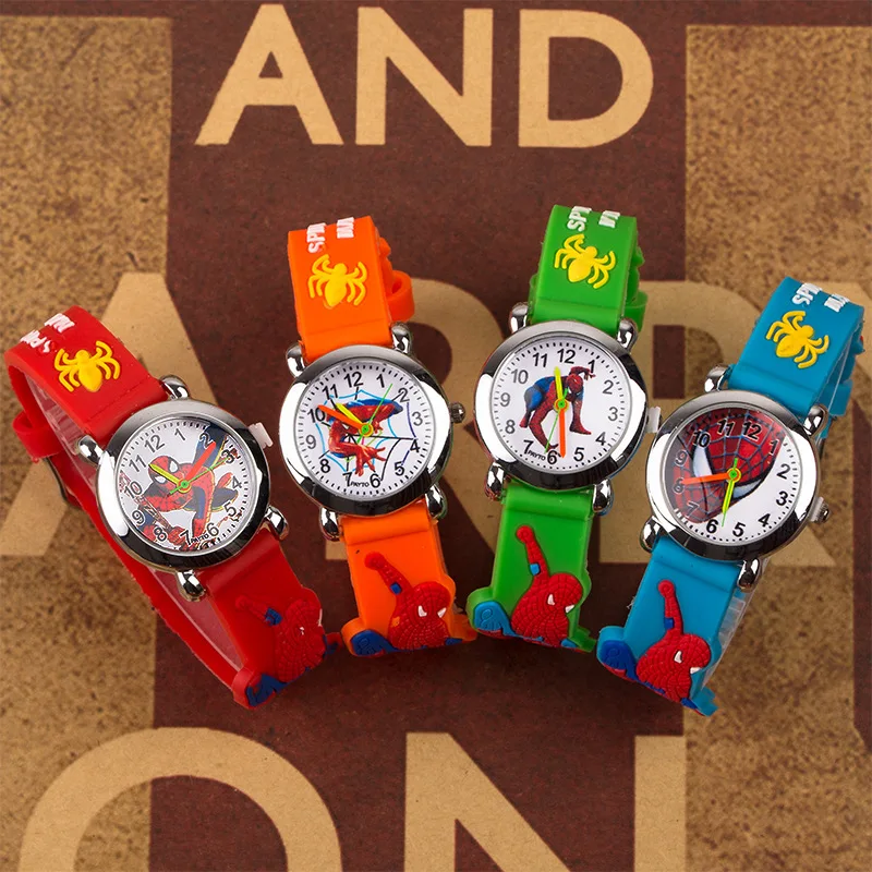 3D-Hot-Silicone-Spiderman-Children-s-Watch-Casual-Quartz-Rubber-Watch-Boy-Cartoon-kids-boy-s