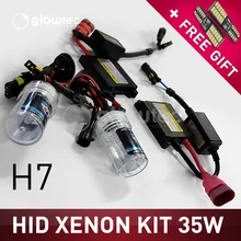 35 Вт H7 ксеноновая лампа балласт HID Conversion KIT DC фар автомобиля противотуманные фары DRL 4300 К GLOWTEC