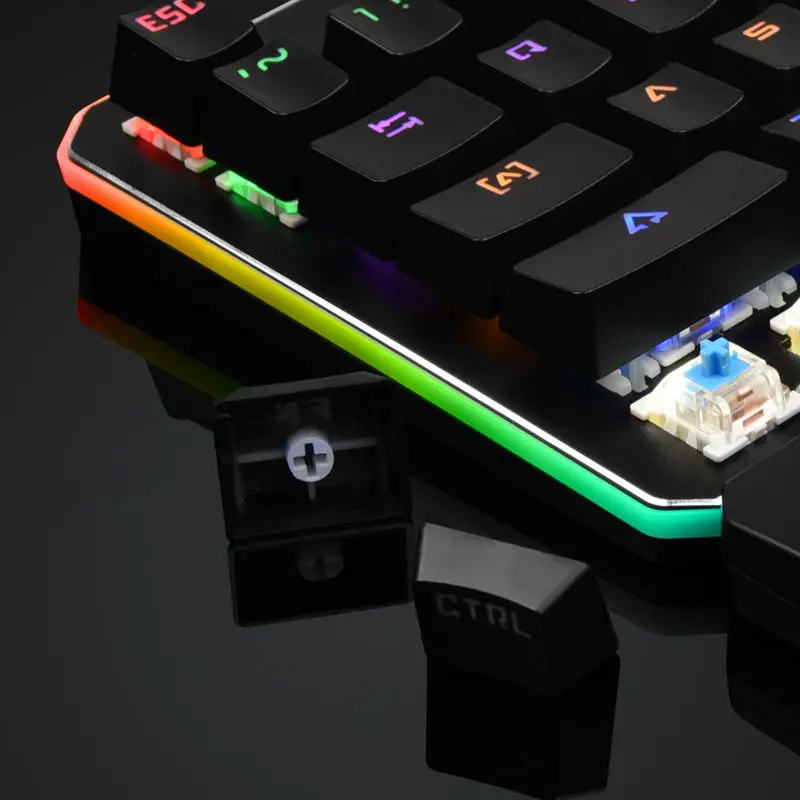Aoyeah одна/одна ручная механическая клавиатура USB Проводная RGB игровая 35 клавиш
