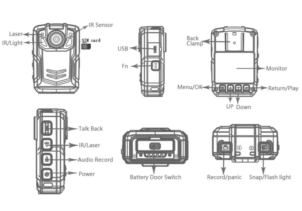 Новейшая 3g 4G gps wifi камера BC002 1080P 4G видеокамера с Ambarella A12 gps живое отслеживание ИК ночного видения